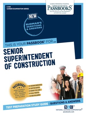 cover image of Senior Superintendent of Construction